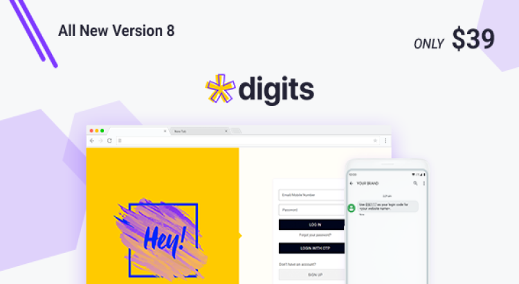 Digits v8.4.5.1 - WordPress Mobile Number Signup and Login