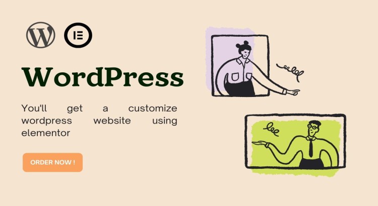 You'll get a customize wordpress website using elementor