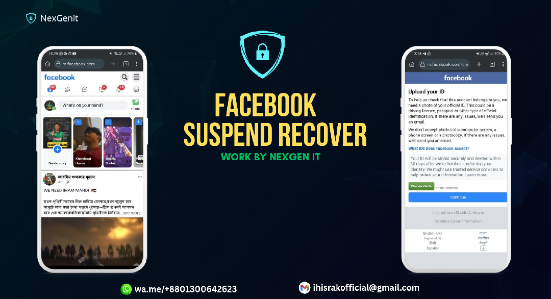 suspended account recover