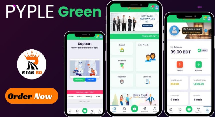 PTC Pyple Green – Advanced Earning Website Script | Click to Earn Made Easy