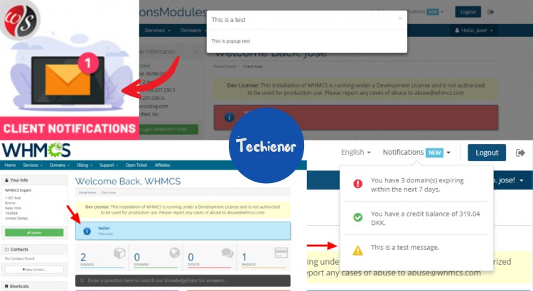 Client Notifications WHMCS Module – Personalized Client Alerts